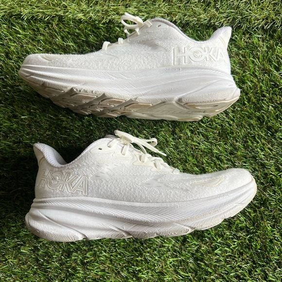 Hoka All-White Athletic Sneakers - Picture 7 of 12